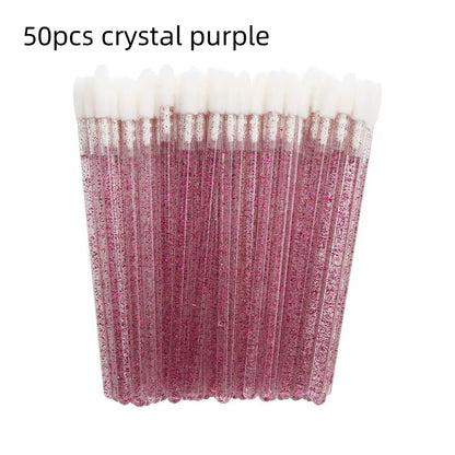 50/150 Pcs Disposable Lip Brush Makeup Brushes Pen Lipstick Mascara Wands Brush Cleaning Eyelash Cosmetic Brush Applicators