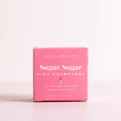 Sugar Sugar lip scrub with pink champagne scent