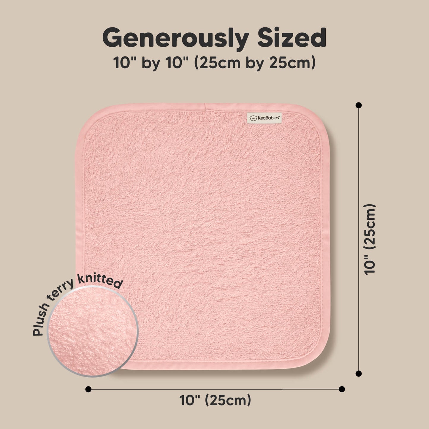 Deluxe Baby Washcloths (Blush Pink)