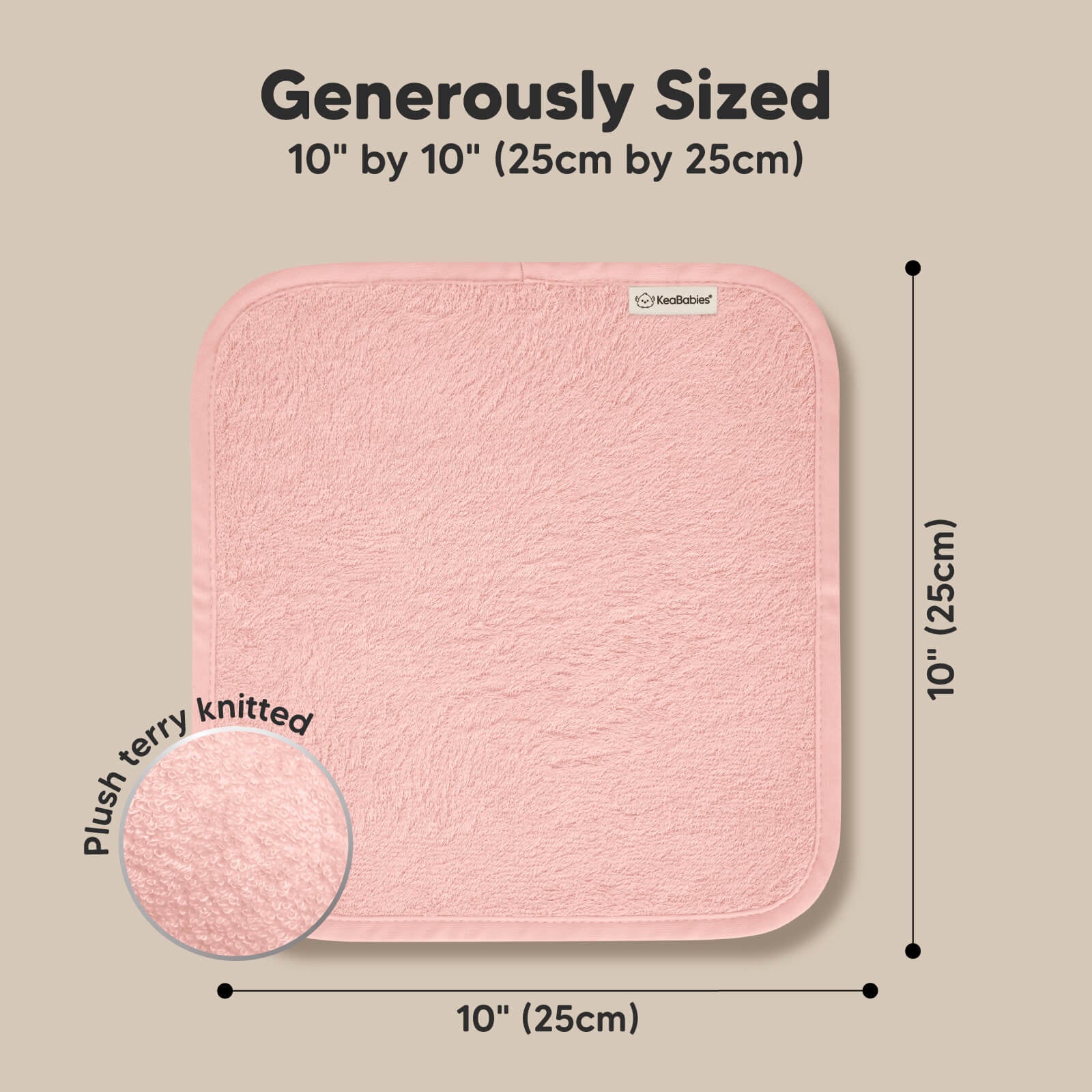 Deluxe Baby Washcloths (Blush Pink)