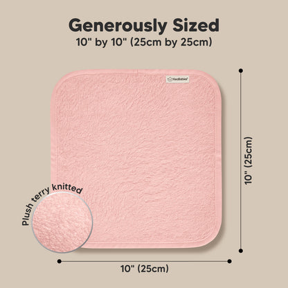 Deluxe Baby Washcloths (Blush Pink)