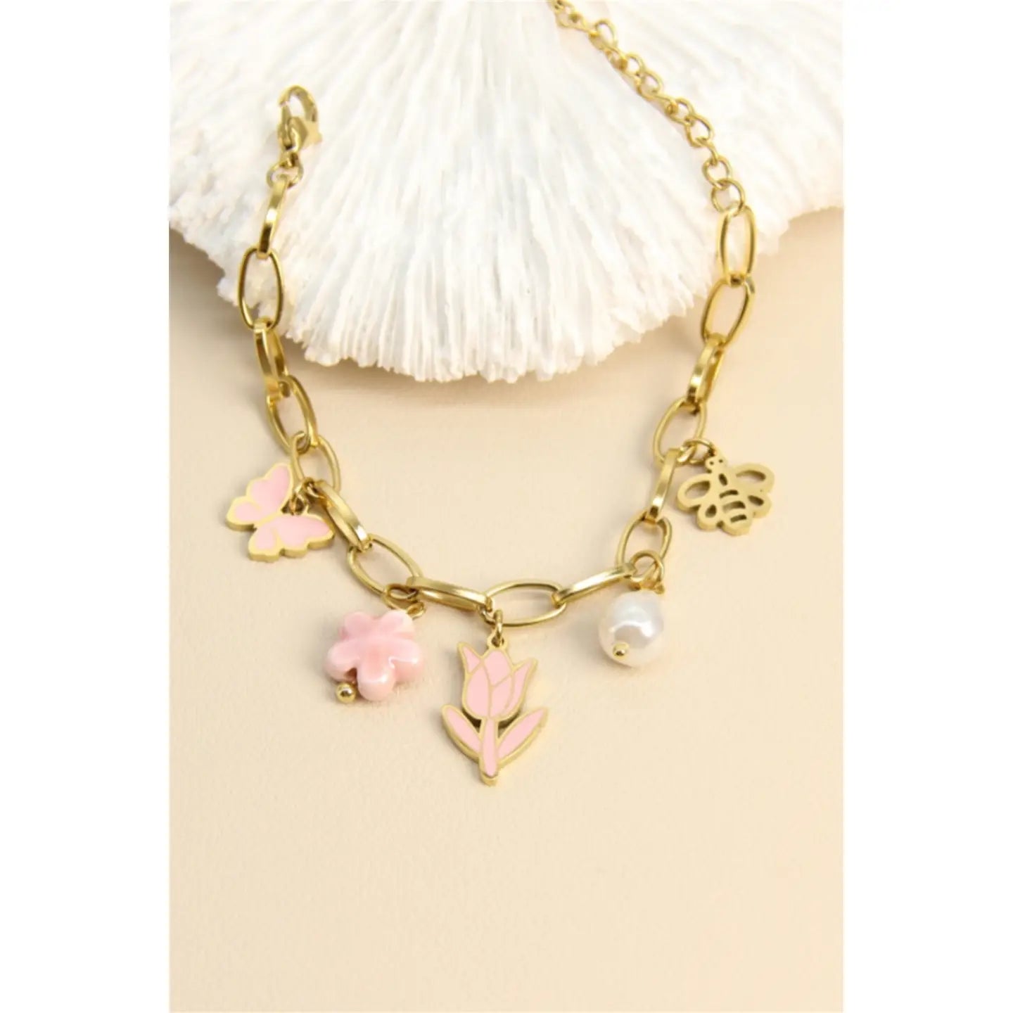 Bracelet "Rose Bonbon" – stainless steel